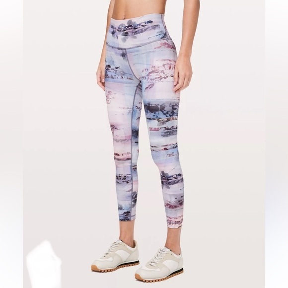 lululemon athletica Pants - Lululemon Wunder Under Hi Rise 7/8 Tight Legging Pants Sunrise Silhouette